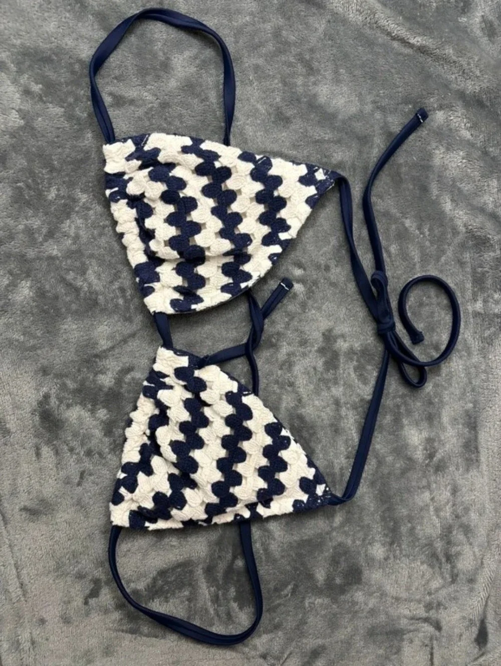 Shade & Shore Emerald Green Crisscross Bikini with Tie Sides